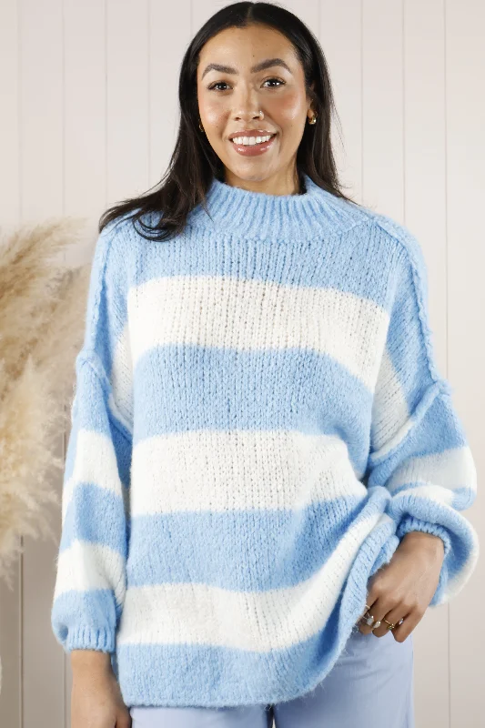 Blue Striped Snug Jada Jumper