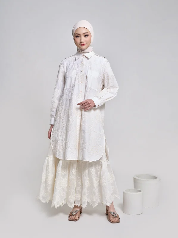 DHIRA REGULAR FIT TUNIC WHITE