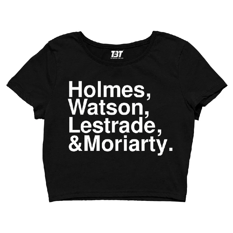 Sherlock Crop Top - Holmes, Watson, Lestrade & Moriarty