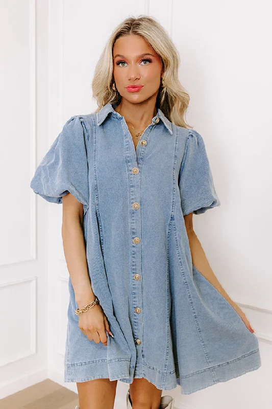 Dreamy Days Denim Mini Dress