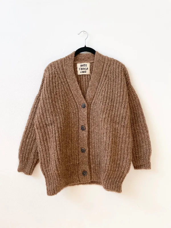 Caramel Gaston Cardigan, Undyed Aplaca