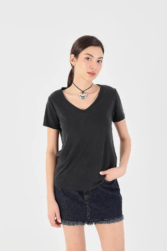 V-Neck Modal Basic T-Shirt