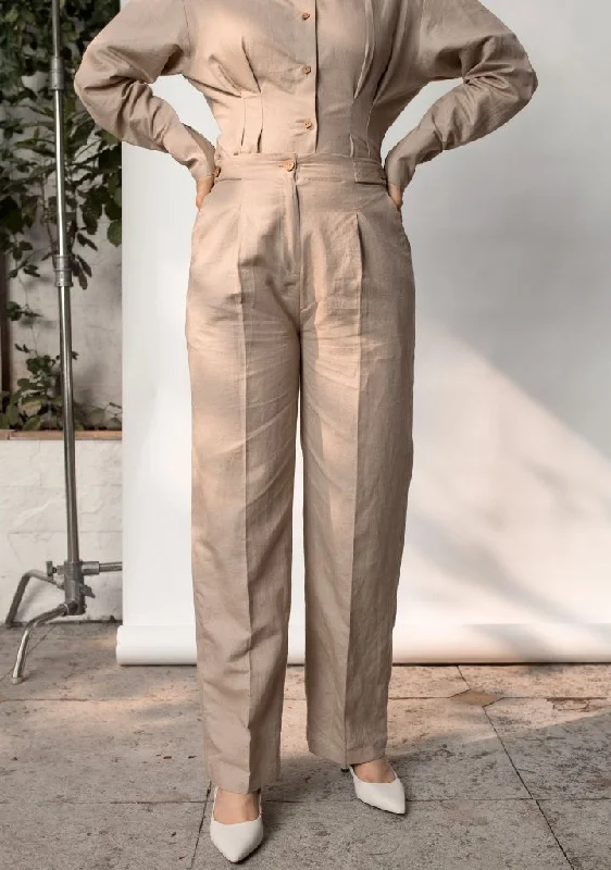 Tailored Pleated Pants