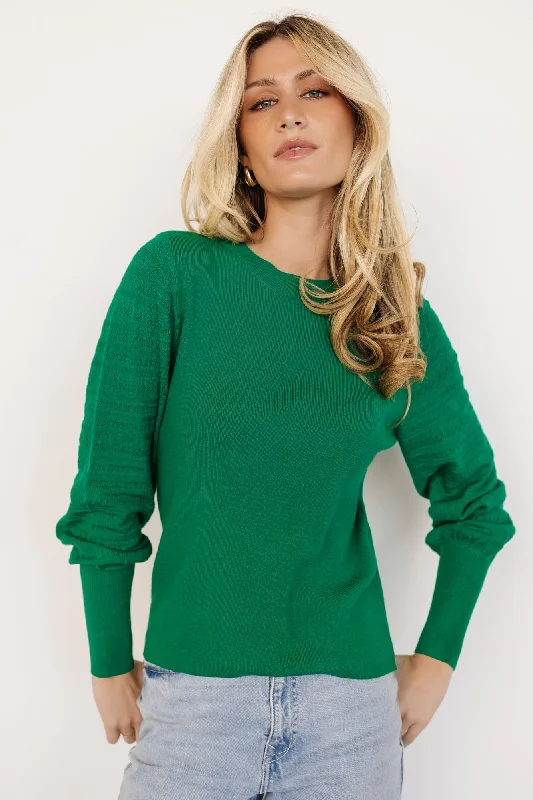 Jens Sweater Top | Green