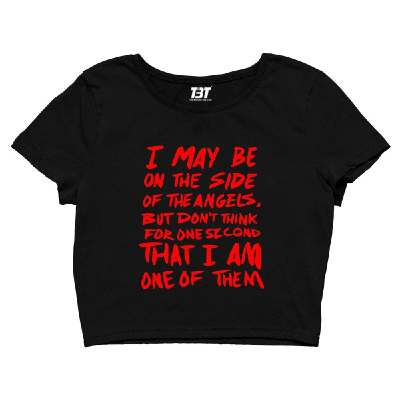 Sherlock Crop Top - I May Be On The Side Of Angels