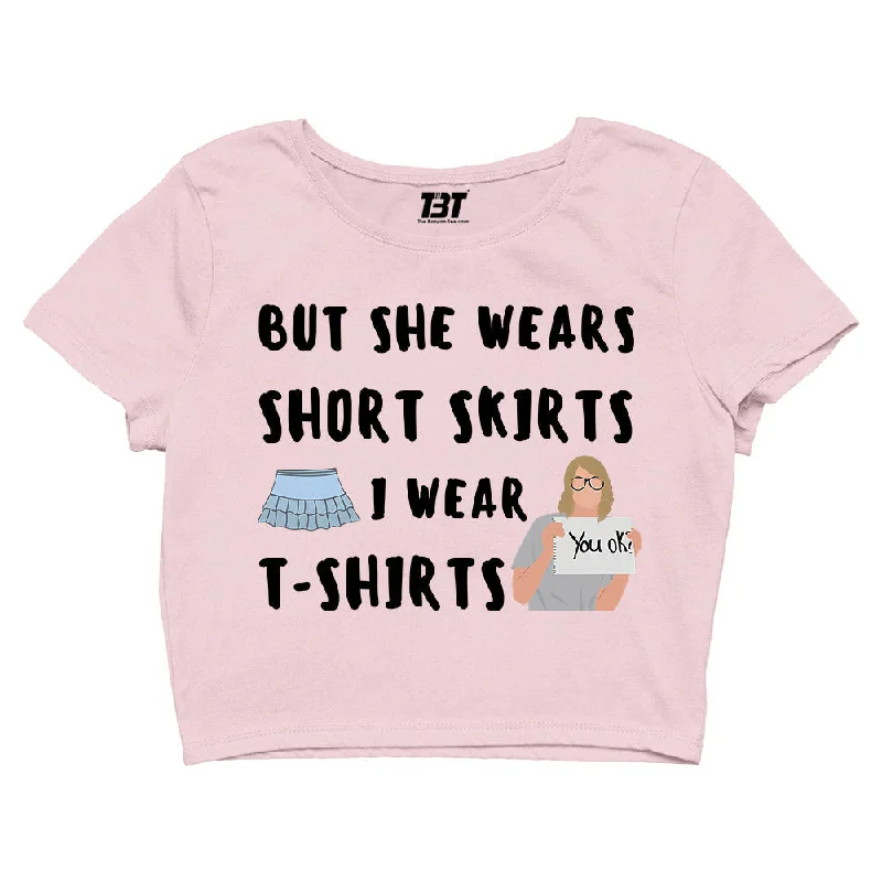 Taylor Swift Crop Top - I Wear T-shirts