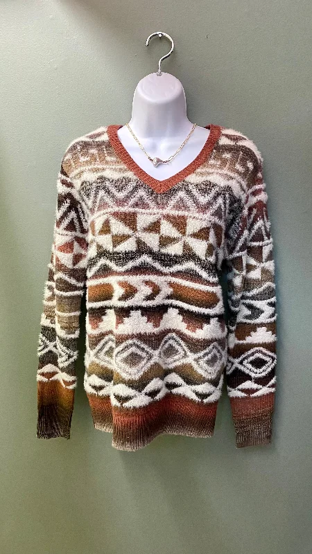 Charlie B Rustic Patterned Sweater