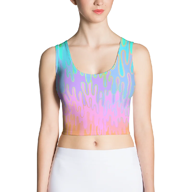 Rainbow Melt Crop Top