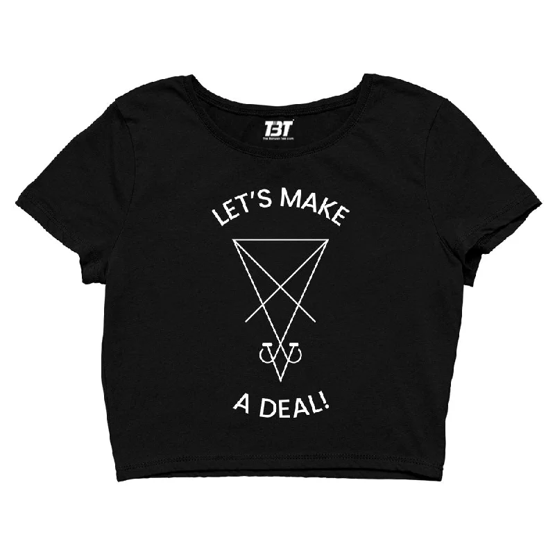 Lucifer Crop Top - Let's Make A Deal