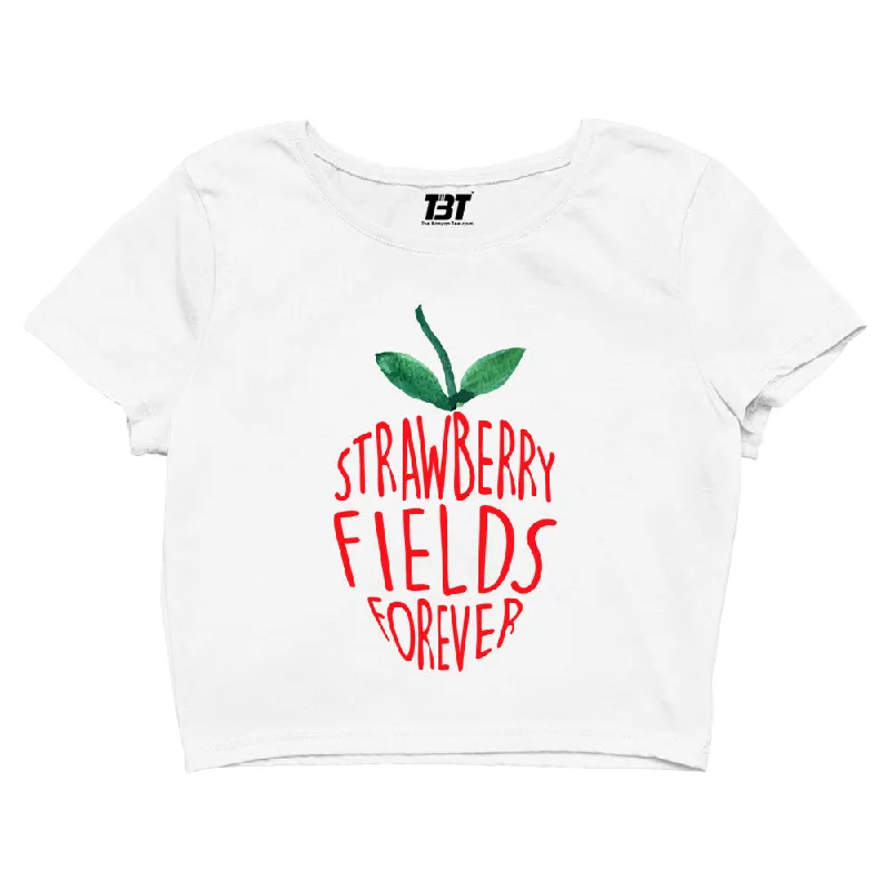 The Beatles Crop Top - Strawberry Fields