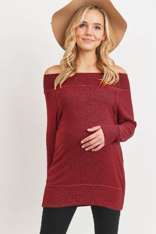 Rayon Rich Hacci Brushed Maternity Tunic