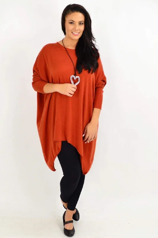 Rust Snuggle up Tunic Top