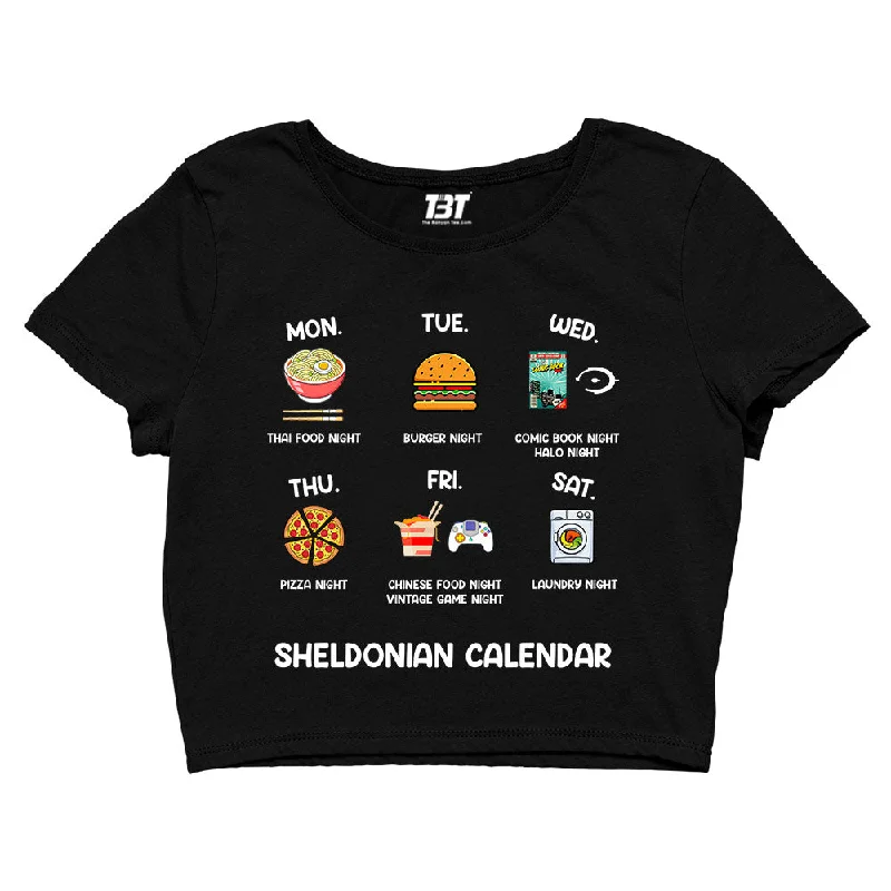 The Big Bang Theory Crop Top - Sheldonian Calendar