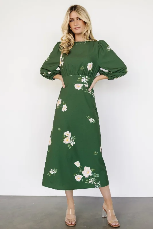 Karalie Maxi Dress | Green Floral