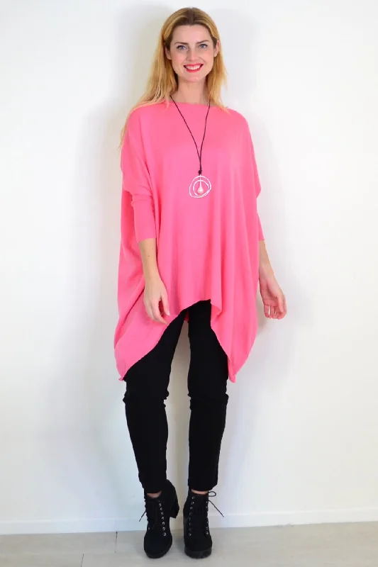 Bubble Gum Pink Snuggle up Tunic Top