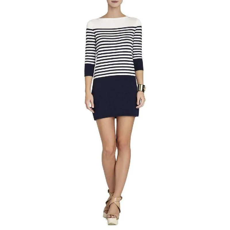 Ethel Striped Color-Blocked Dress