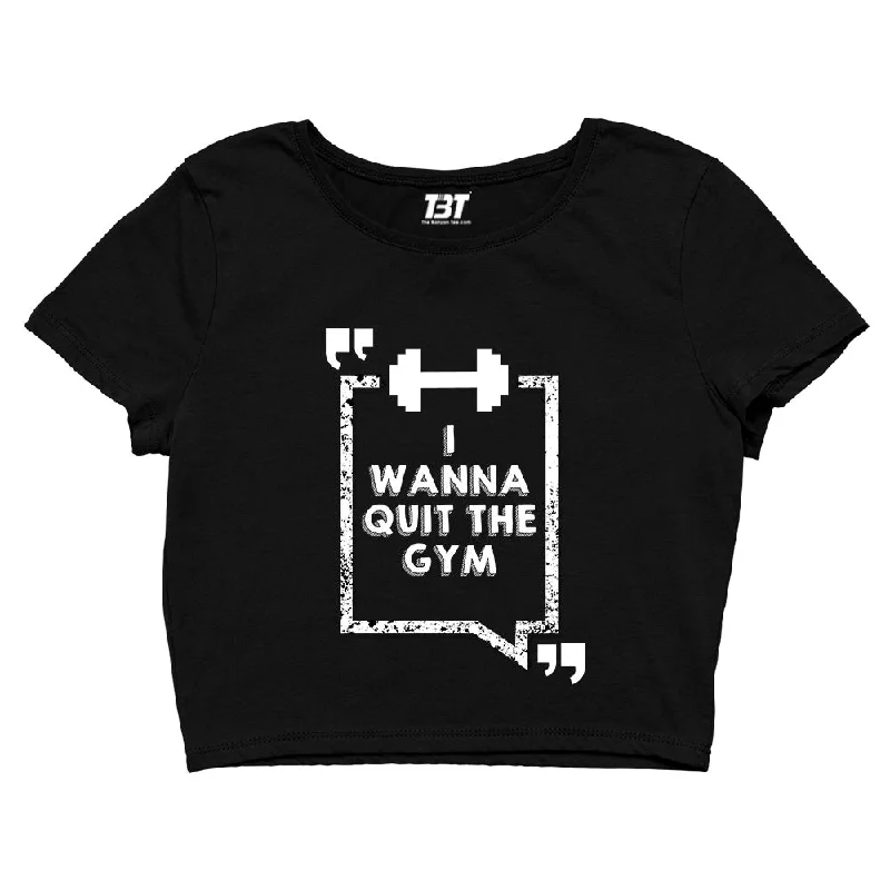 Friends Crop Top - I Wanna Quit The Gym