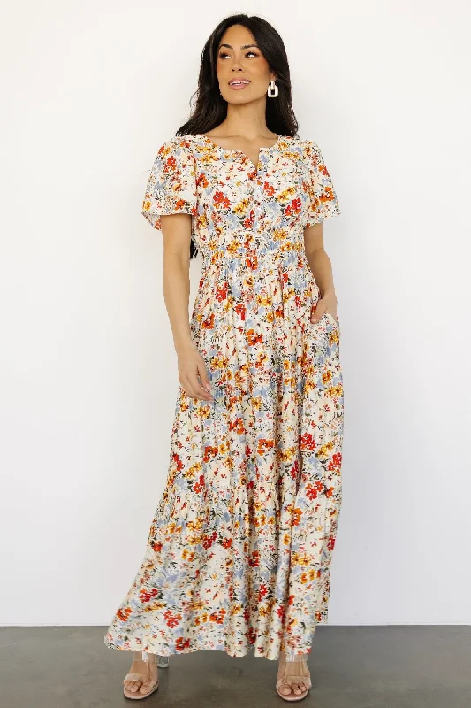 Claudia Maxi Dress | Multi Floral