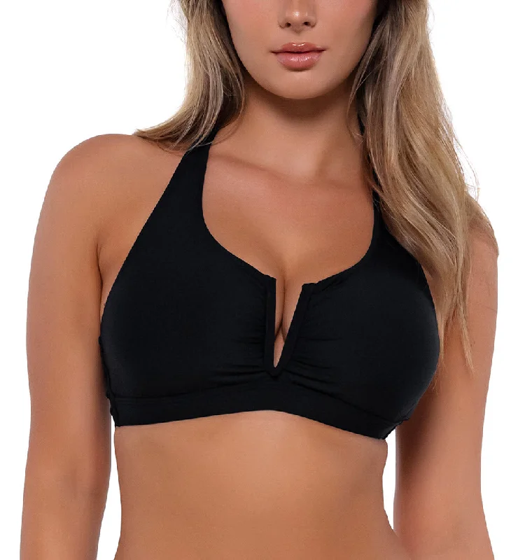 Sunsets Swimwear Vienna Black V-Wire Bikini Top 530