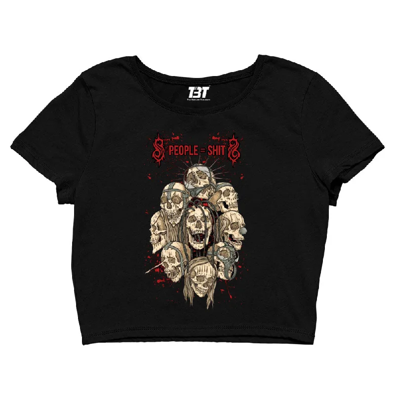 Slipknot Crop Top - People Equal To Shit