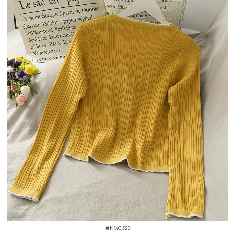 Slim vertical stripe sweater  1704