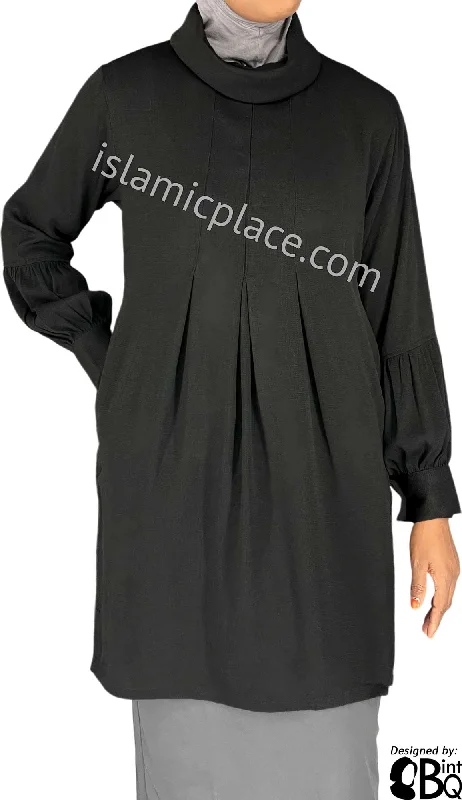 Black - Malika Style Kameez Tunic Top by BintQ - BQ100