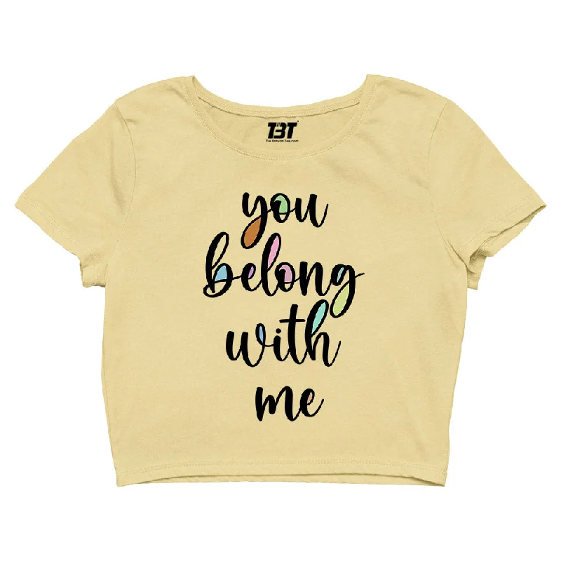 Taylor Swift Crop Top - You Belong With Me