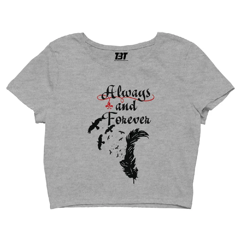 The Vampire Diaries Crop Top - Always and Forever