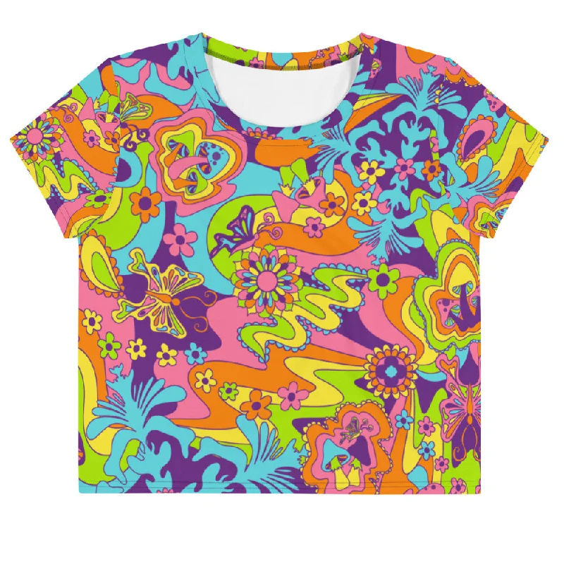 Groovy Shrooms Crop Tee