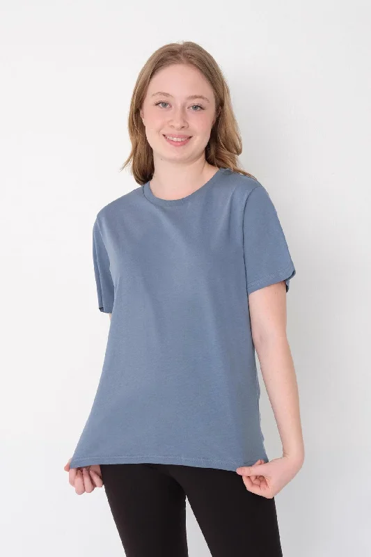 Basic T-shirt With Round Neck