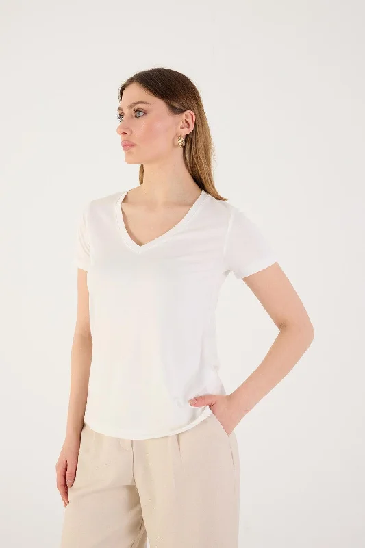 V-Neck Modal Basic T-Shirt