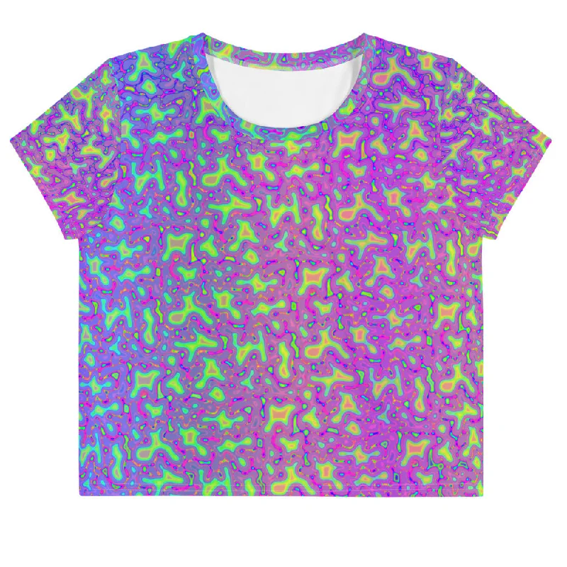 Psychedelic Mess Crop Tee